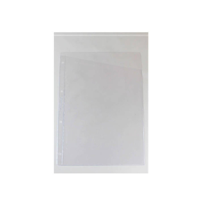 Caja 100 fundas formato a4 portaplanos corte diagonal 4 taladros iberplas 140100