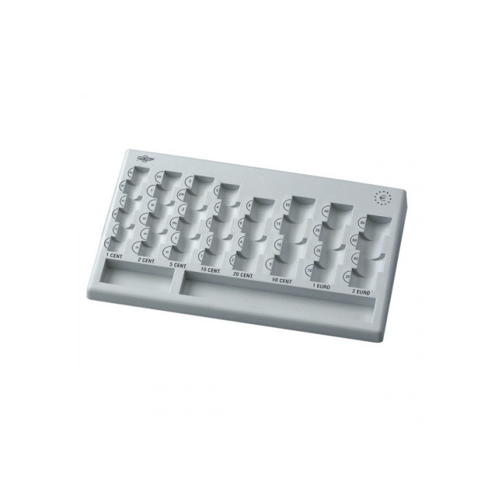 Clasificador de euros 310x185x30mm. gris faibo 181-08