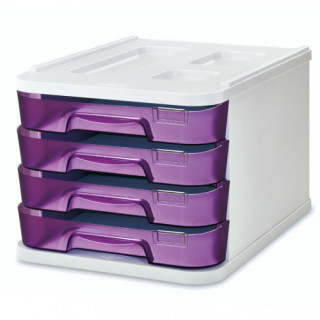 Modulo de 4 cajones poliestireno violeta fluor faibo 1000m-58