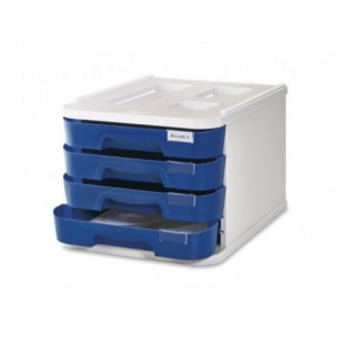 Modulo de 4 cajones poliestireno azul oscuro fluor faibo 1000m-52