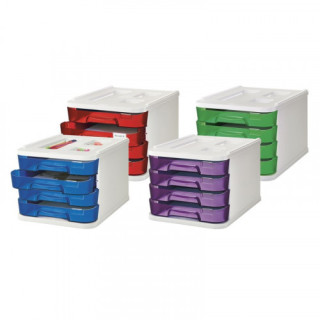 Modulo de 4 cajones poliestireno verde fluor faibo 1000m-19