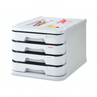 Modulo de 4 cajones poliestireno gris faibo 1000m-08