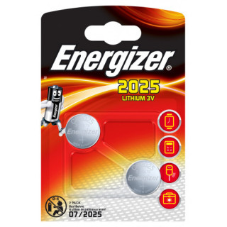 Blister 2 pilas de boton modelo cr2025 energizer e304126902