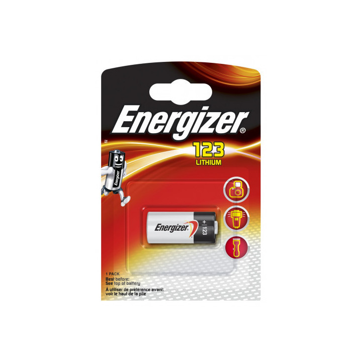 Blister 1 pila especial lithium photo el123 energizer e300777601