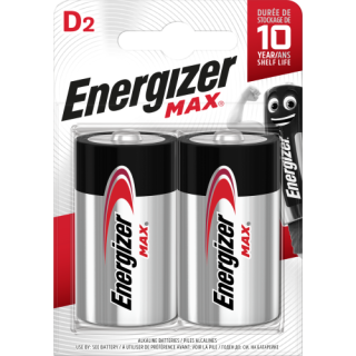 Blister 2 pilas max tipo lr20 (d) energizer e301533400