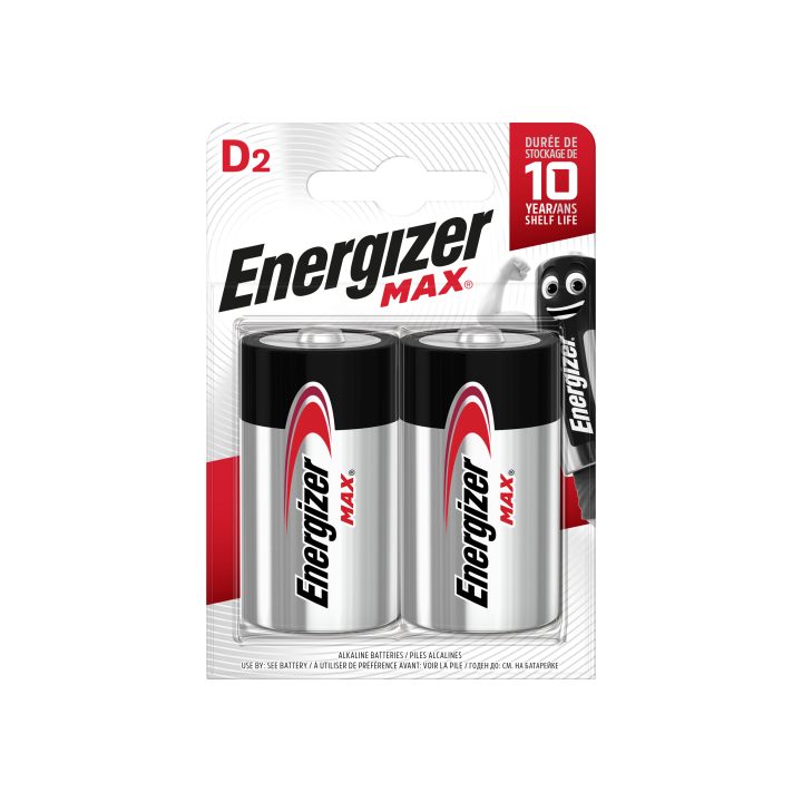 Blister 2 pilas max tipo lr20 (d) energizer e301533400