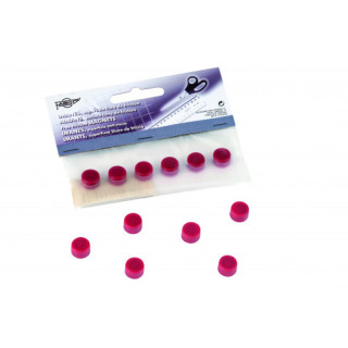 Blister de 6 imanes redondos 10mm. en color rojo faibo 60-10-03