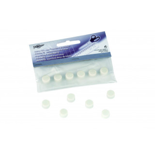 Blister de 6 imanes redondos 10mm. en color blanco faibo 60-10-01