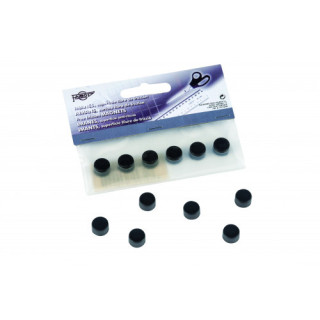 Blister de 6 imanes redondos 10mm. en color negro faibo 60-10-02