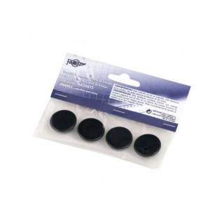 Blister de 4 imanes redondos 20mm. en color negro faibo 60-200-02