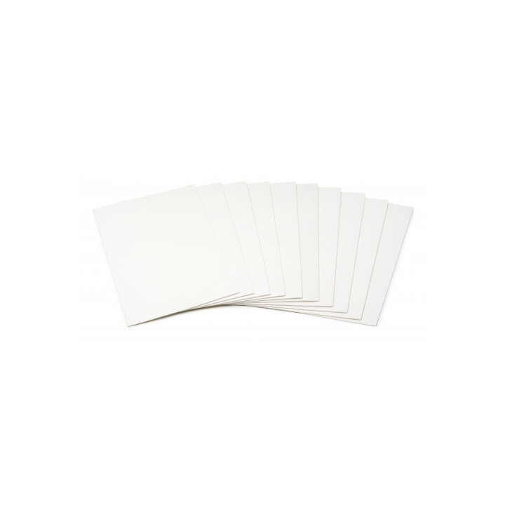 Bolsa de 10 laminas goma eva 40x60 cm. en color blanco faibo 1655-10-01