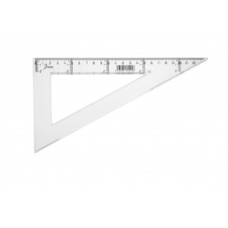 Cartabon transparente en plastico inyectado graduado y biselado 25 cm. faibo 41325