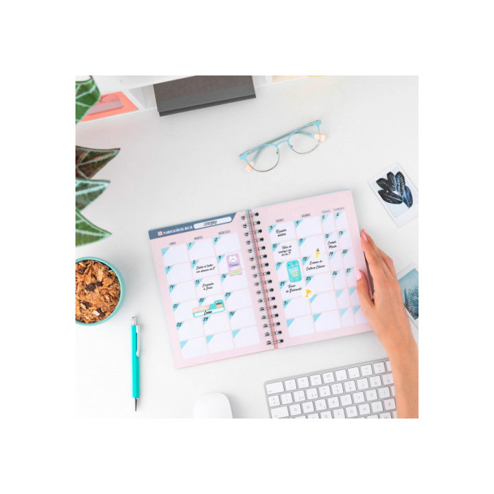 Planificador atemporal para profes doble espiral "lo estas haciendo de 10" mr.wonderful woa09660es