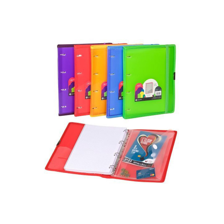Carpeta anilla carpeblock polipropileno dune a4 100 hojas goma rojo carchivo 12377453