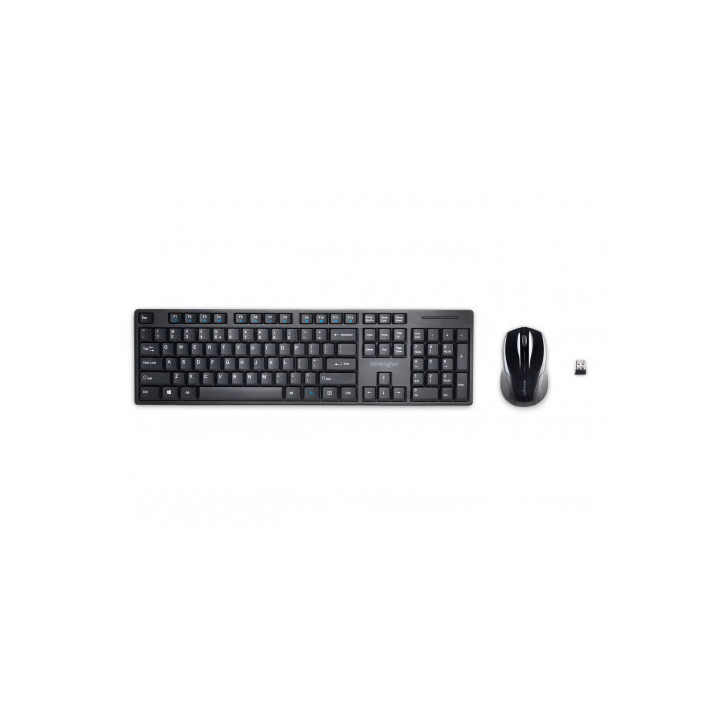 Set de teclado+raton inalambrico pro fit qwerty color negro kensington k75230es