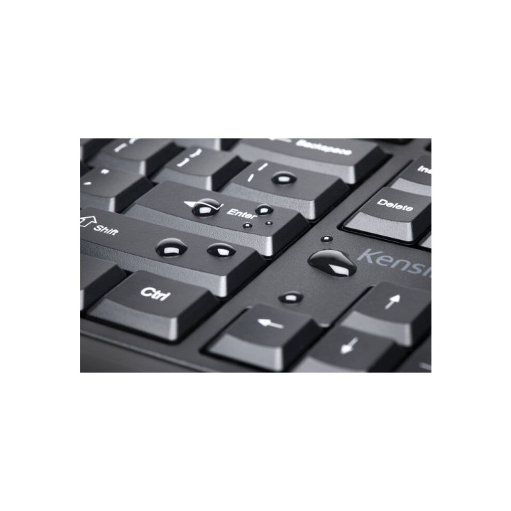 Set de teclado+raton inalambrico pro fit qwerty color negro kensington k75230es