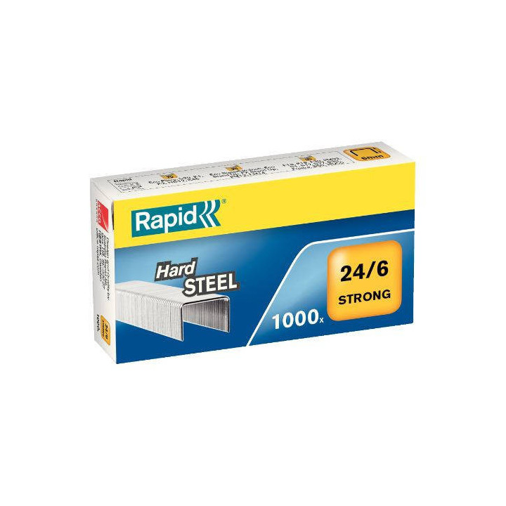 Caja de 1000 grapas tipo 24/6 acero rapid 24855900