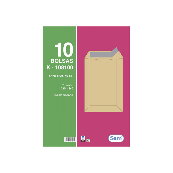 Paquetes de 10 bolsas blancas