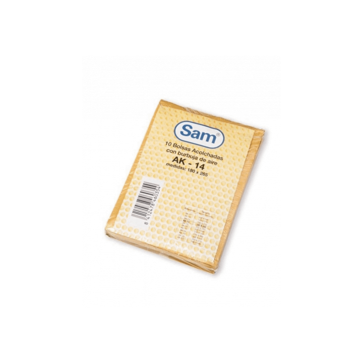 Paquete 10 uds. bolsa air bag acolchada envios especiales ak-14 kraft autoadhesivo medida interior 180x265
