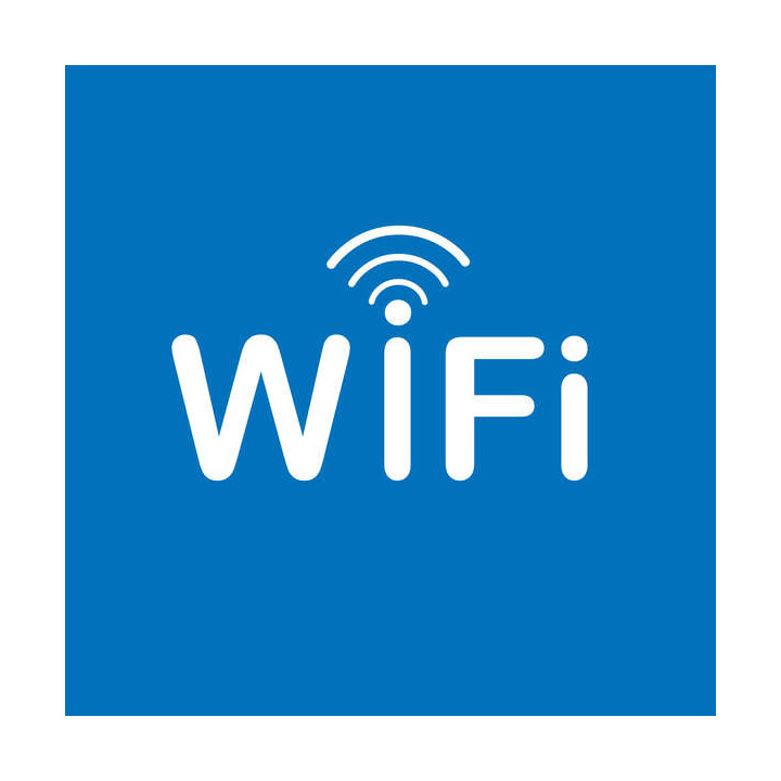 Apli Pegatina en PVC de Señalizacion Zona WiFi 114x114mm - Adhesivo Permanente