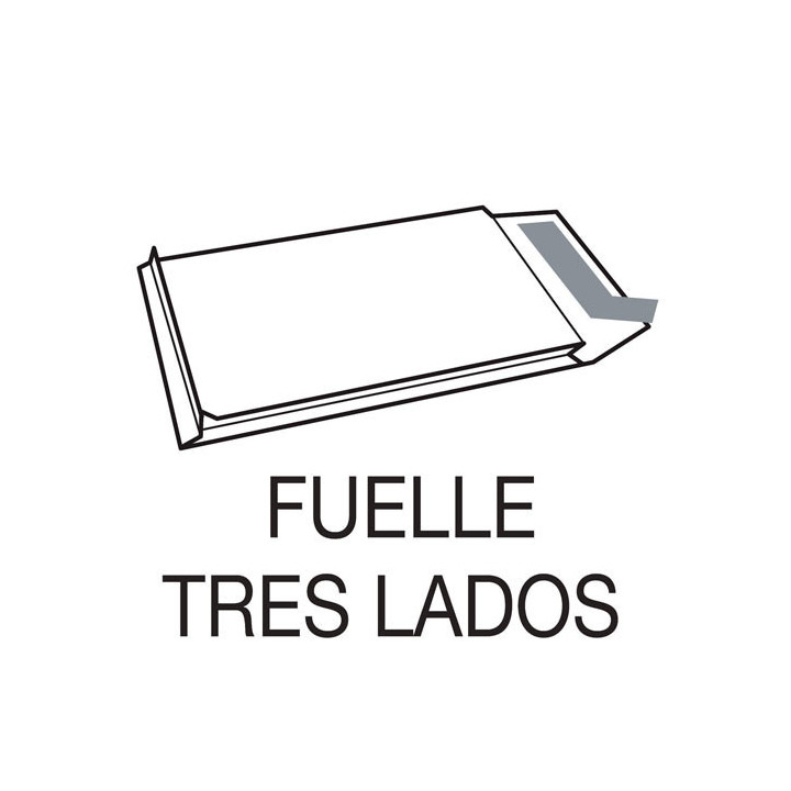 Caja 250 bolsas fuelle (280x365x30) kraft 120 grs. fuelle 3 lados - autosam tira silicona sam 149024