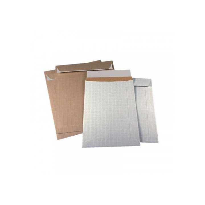 Caja 100 bolsas folio prolongado (260x360) kraft armado 120 grs. autosam autoadhesivo tira de silicona envio seguridad sam 14...