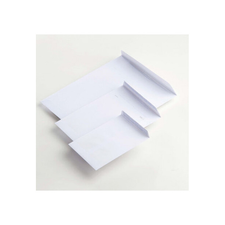 Caja 250 bolsas din b4 folio (250x353) offset blanco 100 grs. autosam autoadhesivo con tira de silicona sam 148601