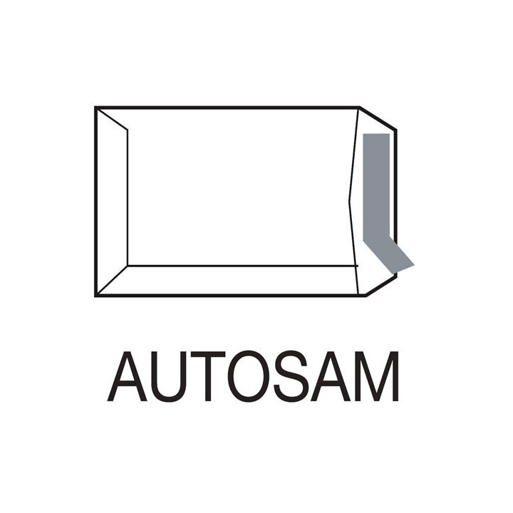 Caja 250 bolsas din c4 (229x324) ofsset blanco 100 grs. v.d. 50x110 b.220 d.20 autosam autoadhesivo con tira silicona sam 148900