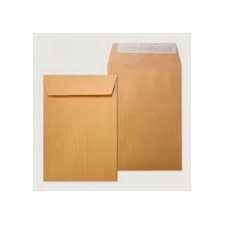 Caja 250 bolsas din c5 (162x229) kraft 80 grs. autosam autoadhesivo con tira de silicona sam 141507