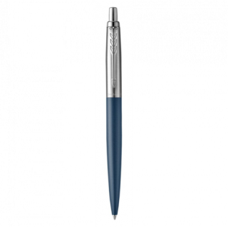 Bolígrafo jotter xl primrose azul mate ribete de color cromo plumín medio tinta azul parker 2068359