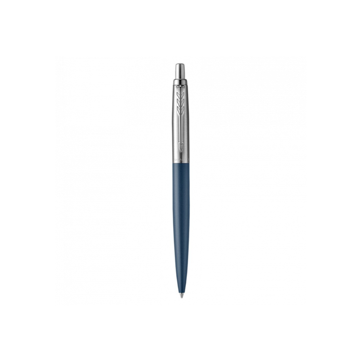 Bolígrafo jotter xl primrose azul mate ribete de color cromo plumín medio tinta azul parker 2068359