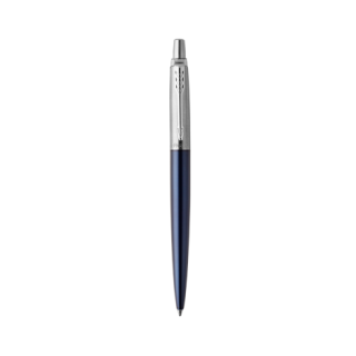 Bolígrafo retráctil jotter royal azul con borde cromado punto medio tinta azul parker 1953186