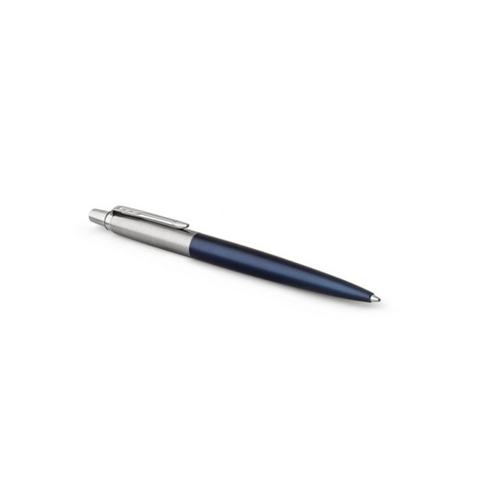 Bolígrafo retráctil jotter royal azul con borde cromado punto medio tinta azul parker 1953186