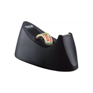 Dispensador sobremesa easy cut curve antideslizante + 1 rollos 19mm.x10m. negro tesa 53917-00000-00