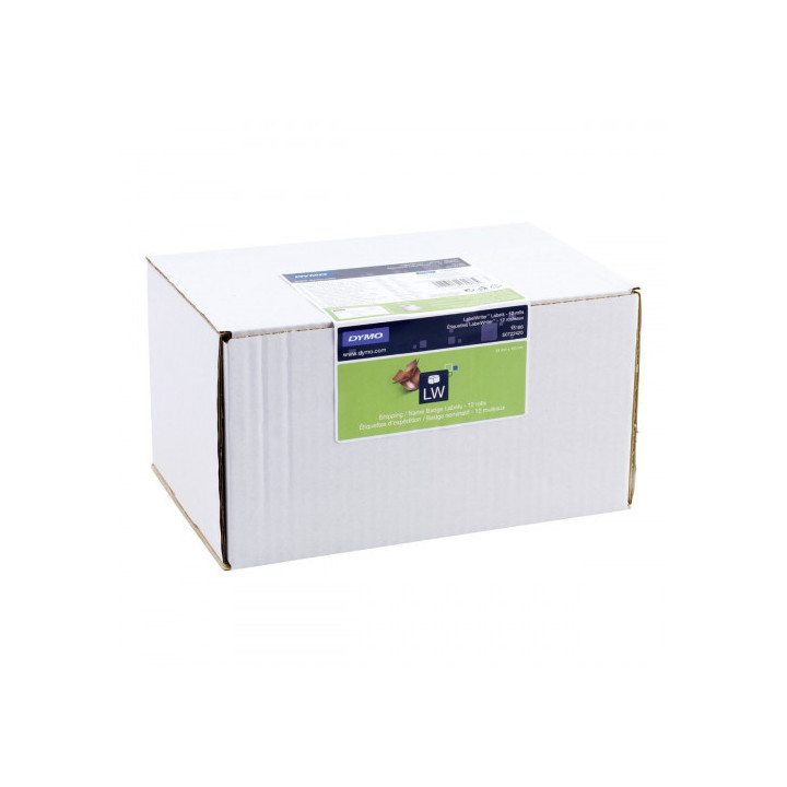 Pack 12 rollos etiquetas identificación 101x54mm. dymo s0722420