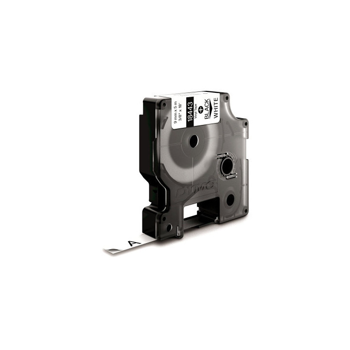 Cinta rotuladora rhinopro vinilo blanco 9mm.x5,5m. dymo 18443