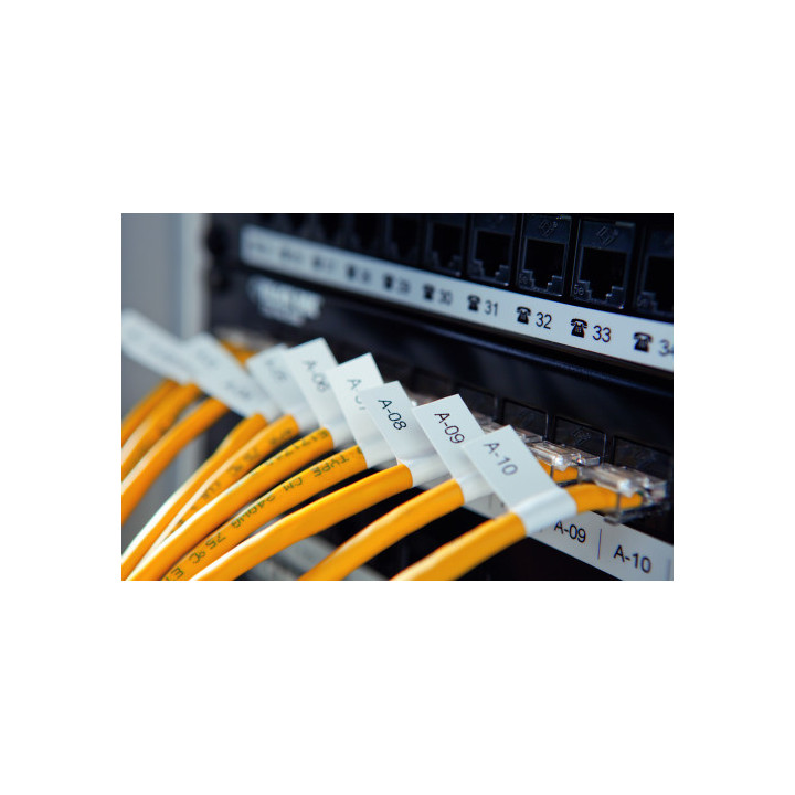 Cinta rotuladora rhinopro vinilo blanco 9mm.x5,5m. dymo 18443