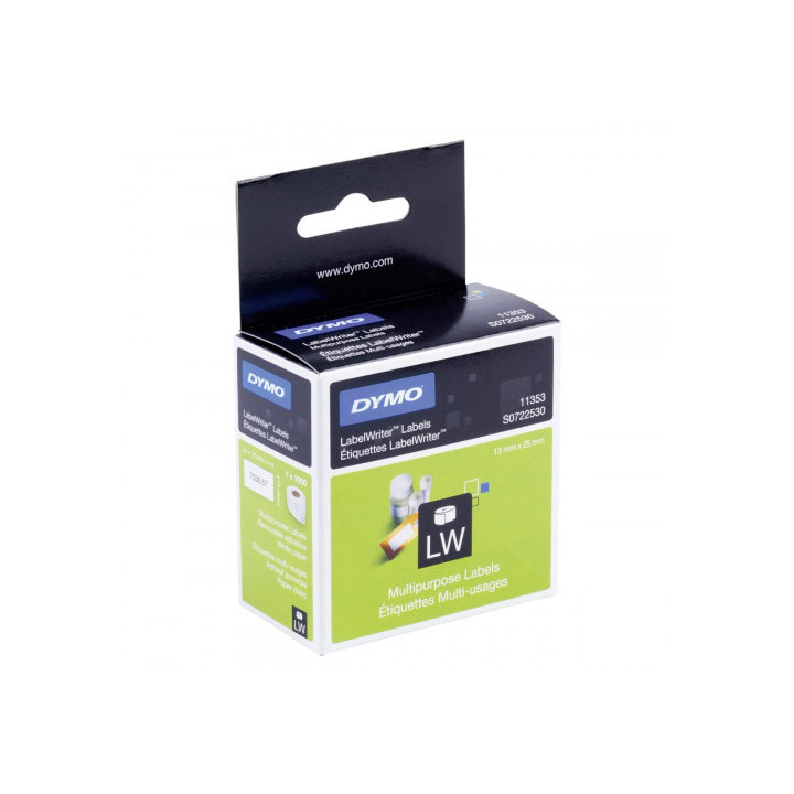 Rollo etiquetas labelwriter 13x25mm blanco dymo s0722530