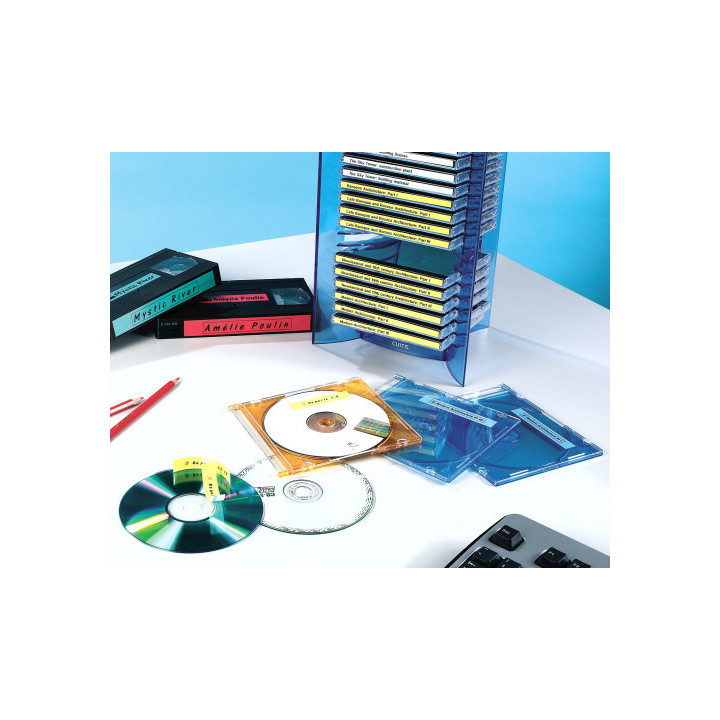 Cinta rotuladora d1 19mmx7m negro/rojo dymo s0720870