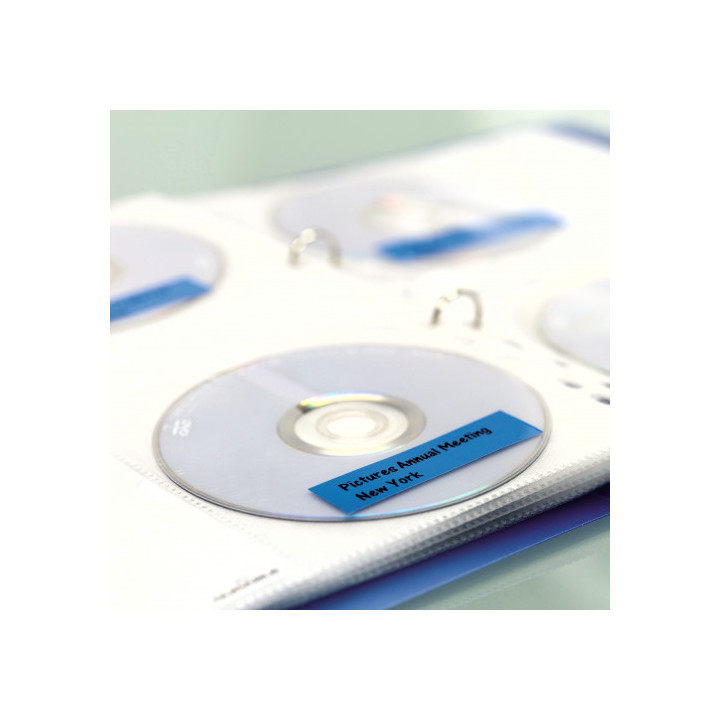 Cinta rotuladora d1 19mmx7m negro/azul dymo s0720860