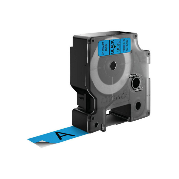 Cinta rotuladora d1 19mmx7m negro/azul dymo s0720860