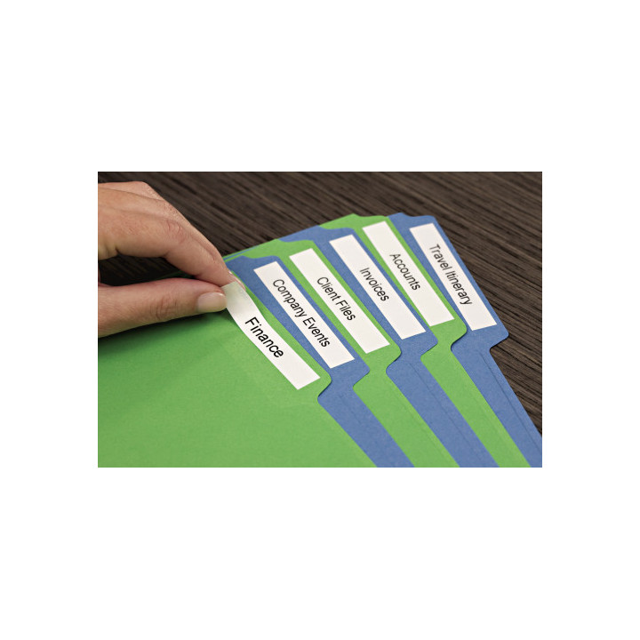 Cinta rotuladora d1 12mmx3.5m nylon negro/blanco dymo s0718040