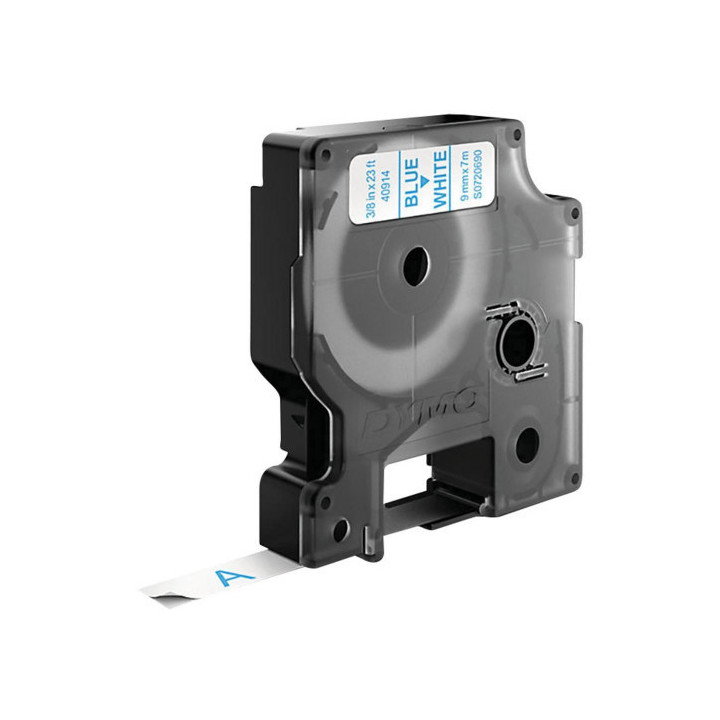 Cinta rotuladora d1 9mmx7m azul/blanco dymo s0720690
