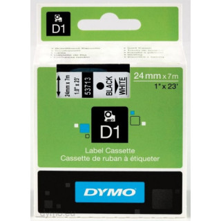 Cinta rotuladora d1 24mmx7m negro/blanco dymo s0720930