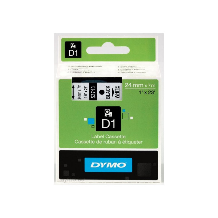 Cinta rotuladora d1 24mmx7m negro/blanco dymo s0720930