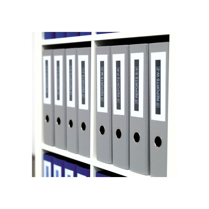 Cinta rotuladora d1 19mmx7m blanco/negro dymo s0720910