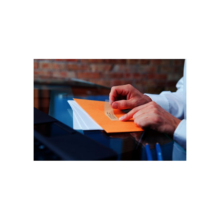 Rollo etiqueta permanente 89x36mm. transparentes dymo so722410