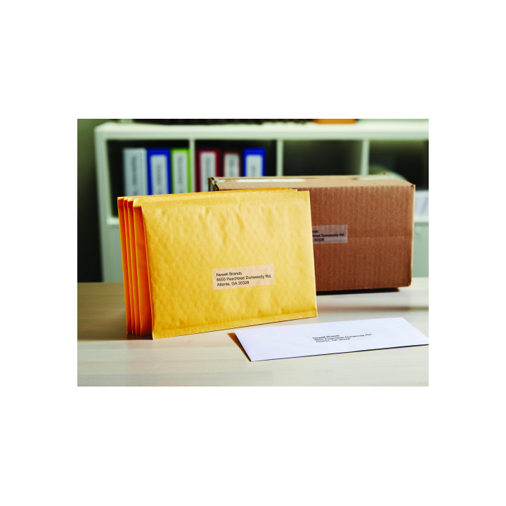 Rollo etiqueta permanente 89x36mm. transparentes dymo so722410