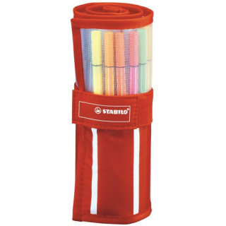 Blister rotulador punta fibra media 1mm. pen 68 de 30 unidades stabilo 6830-2