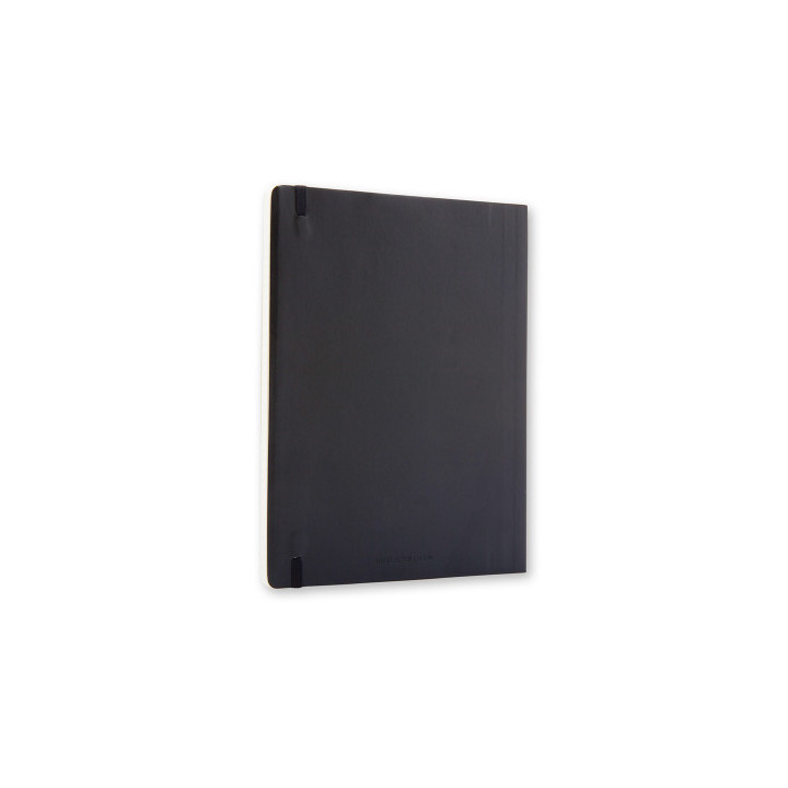Libreta clasica tapa blanda negra xl (19x25cm) rayada moleskine qp621
